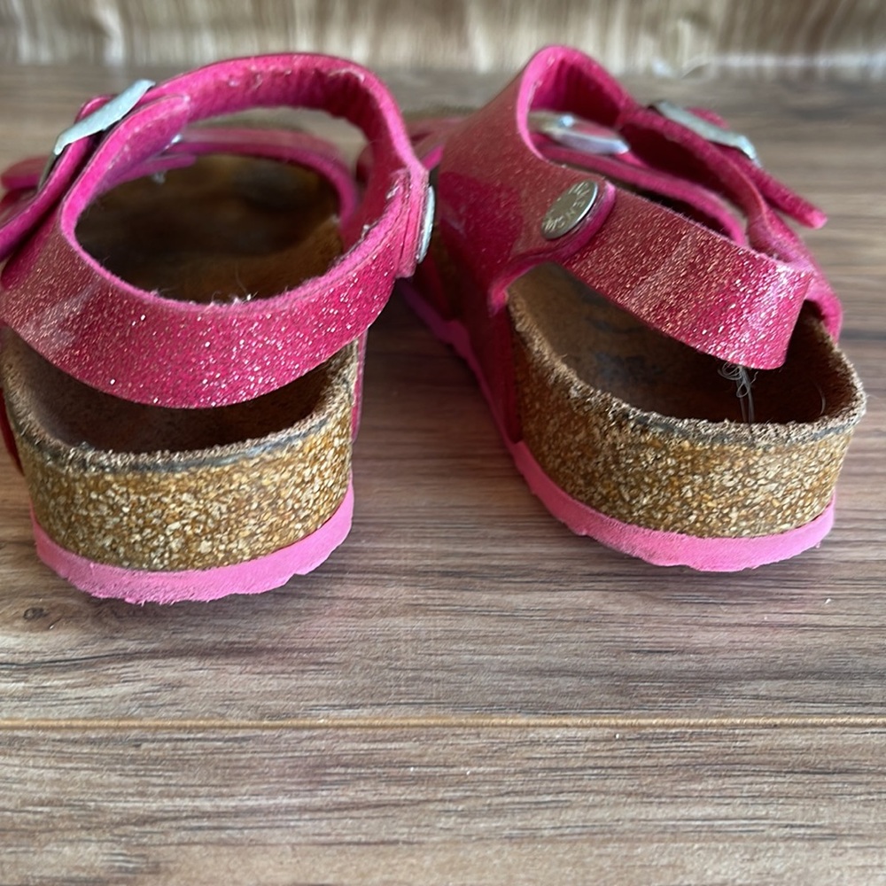 Pre-owned Pink Glitter Kids Sandals 32 size - Picture 7 of 13